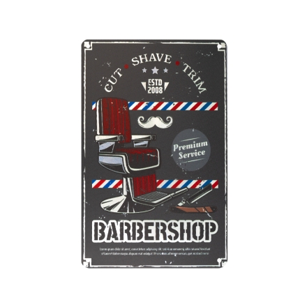 Tablica ozdobna barber B021