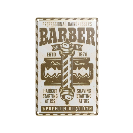 Tablica ozdobna barber B022