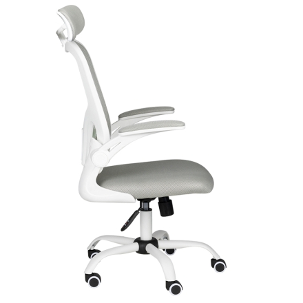 Fotel biurowy Max Comfort 73H biało - szary - 2