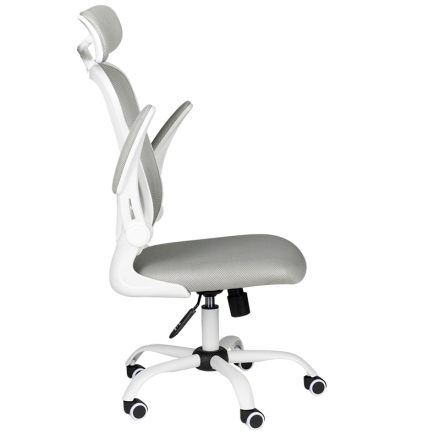 Fotel biurowy Max Comfort 73H biało - szary - 3