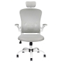 Fotel biurowy Max Comfort 73H biało - szary - 5