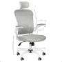 Fotel biurowy Max Comfort 73H biało - szary - 7