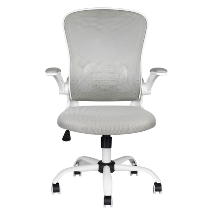 Fotel biurowy Comfort 73 biało - szary - 5