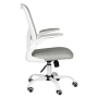 Fotel biurowy Comfort 73 biało - szary - 3