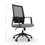 Fotel biurowy Comfort 10 czarno - szary - 3