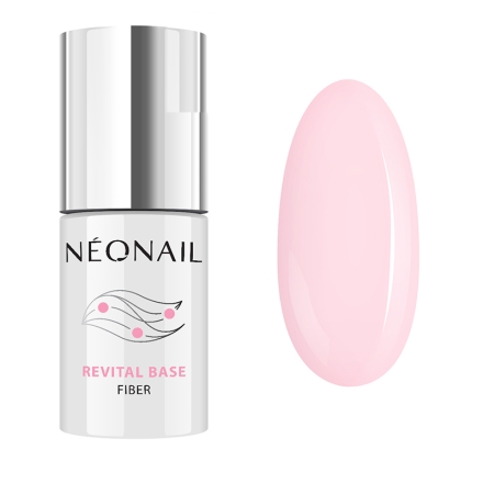 NEONAIL Lakier hybrydowy 7,2 ml - Revital Base Fiber Rosy Blush
