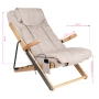 Sakura fotel składany Relax z masażerem beżowy - 9
