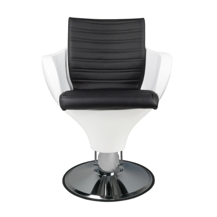 Gabbiano fotel fryzjerski Ferrara biało - czarny - 2