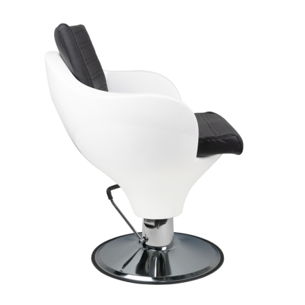 Gabbiano fotel fryzjerski Ferrara biało - czarny - 3