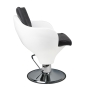 Gabbiano fotel fryzjerski Ferrara biało - czarny - 4