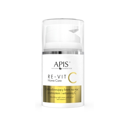 Apis re-vit c home care odbudowujący krem na noc z retinolem i witaminą C 50 ml