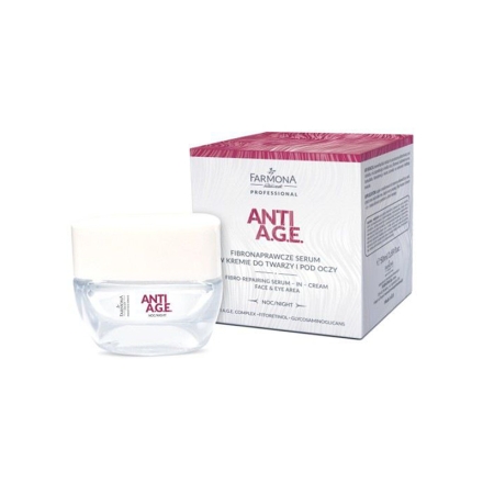 Farmona anti a.g.e. fibronaprawcze serum w kremie do twarzy i pod oczy 50 ml