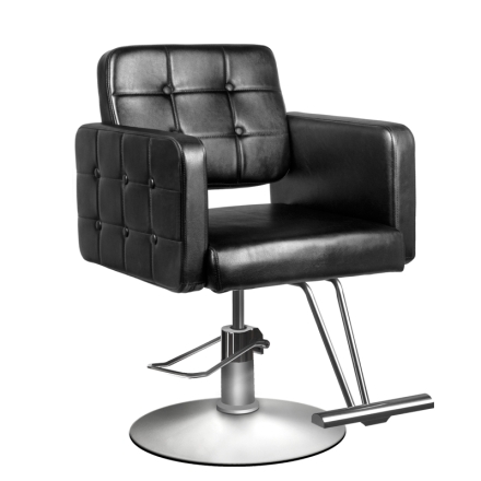 Zestaw Mebli Fryzjerskich - 3 Fotele Hair System 90-1 Czarne - 2