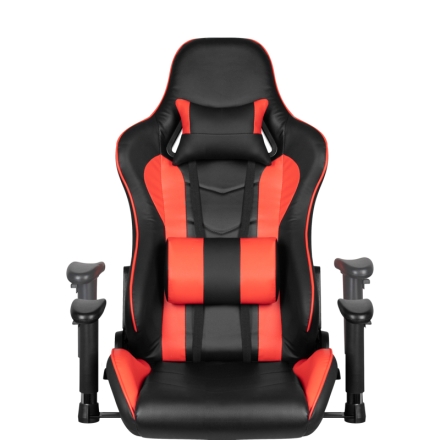 Fotel gamingowy Premium 557 z podnóżkiem czerwony - 4