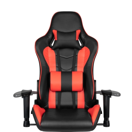Fotel gamingowy Premium 557 z podnóżkiem czerwony - 5