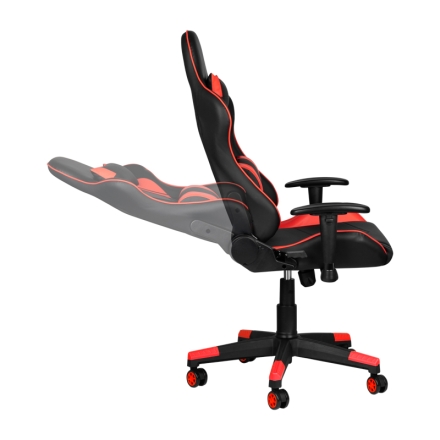 Fotel gamingowy Premium 557 z podnóżkiem czerwony - 6