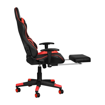 Fotel gamingowy Premium 557 z podnóżkiem czerwony - 7