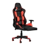 Fotel gamingowy Premium 557 z podnóżkiem czerwony - 2