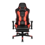 Fotel gamingowy Premium 557 z podnóżkiem czerwony - 3