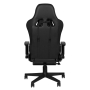 Fotel gamingowy Premium 557 z podnóżkiem czarny - 4