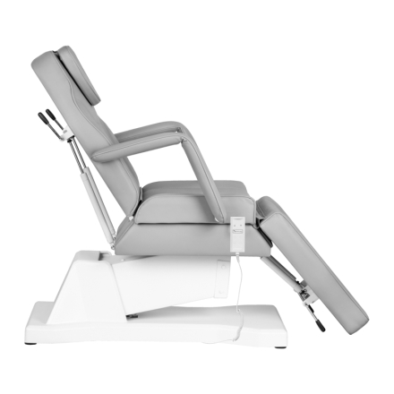 Fotel kosmetyczny elektryczny Soft 1 siln. szary - 2