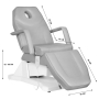 Fotel kosmetyczny elektryczny Soft 1 siln. szary - 7