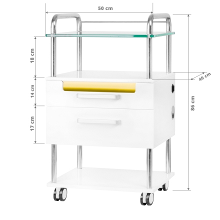 Pomocnik podologiczny 6052T biały - 8