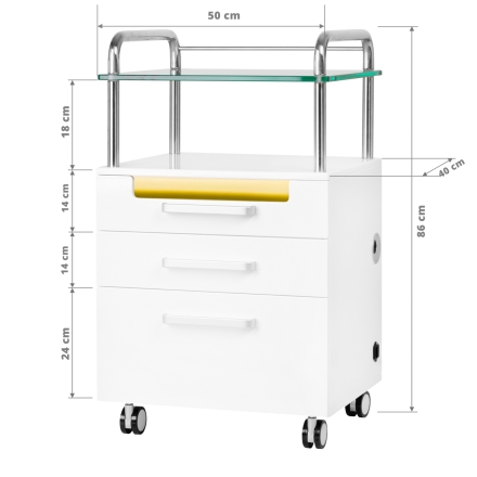 Pomocnik podologiczny 6053T biały - 9