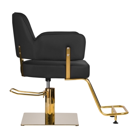 Gabbiano fotel fryzjerski Linz złoto czarny - 2
