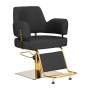 Gabbiano fotel fryzjerski Linz złoto czarny - 2