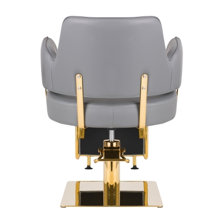 Gabbiano fotel fryzjerski Linz złoto szary - 4