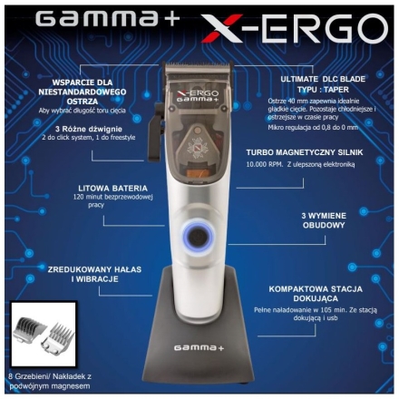 GAMMA PIU Maszynka X-Ergo Turbo Magnetyczny Silnik - 3