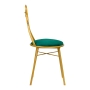 Krzesło wstążka Velvet DT2 zielone - 3
