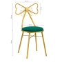 Krzesło wstążka Velvet DT2 zielone - 4