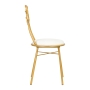 Krzesło wstążka Velvet DT2 białe - 3