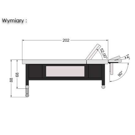 Stół Do Masażu Moderna P2 K - 2