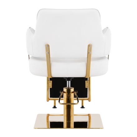 Gabbiano fotel fryzjerski Linz złoto biały - 5
