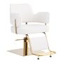 Gabbiano fotel fryzjerski Linz złoto biały - 2