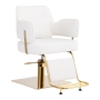 Gabbiano fotel fryzjerski Linz złoto biały - 3
