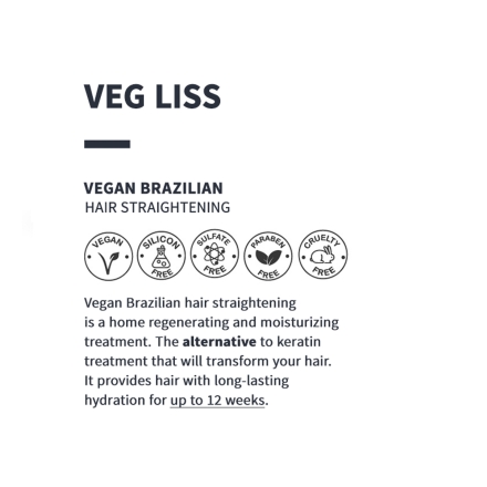 Alterlook professional veg liss wegańskie brazylijskie prostowanie włosów 120 ml +30 ml - 2