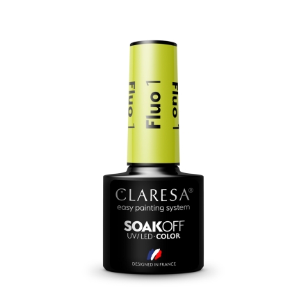 CLARESA lakier hybrydowy FLUO 1 -5g - 3