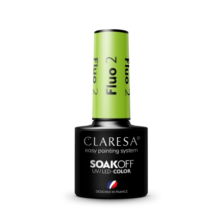 CLARESA lakier hybrydowy FLUO 2 -5g - 3