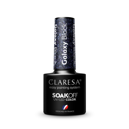 CLARESA Lakier hybrydowy Galaxy Black 5g - 3