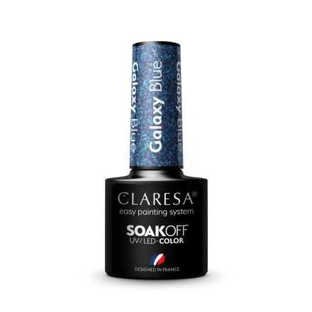 CLARESA Lakier hybrydowy Galaxy Blue 5g - 3