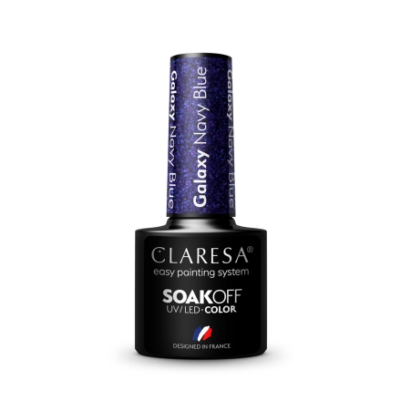 CLARESA Lakier hybrydowy Galaxy Navy Blue 5g - 3