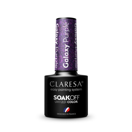 CLARESA Lakier hybrydowy Galaxy Purple 5g - 3