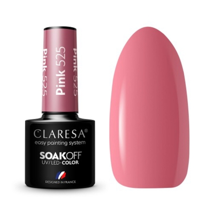 CLARESA Lakier hybrydowy PINK 525 -5g