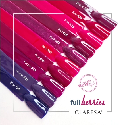 CLARESA Lakier hybrydowy PURPLE 631 -5g - 2