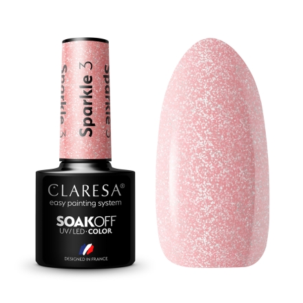 CLARESA Lakier hybrydowy SPARKLE 3 -5g