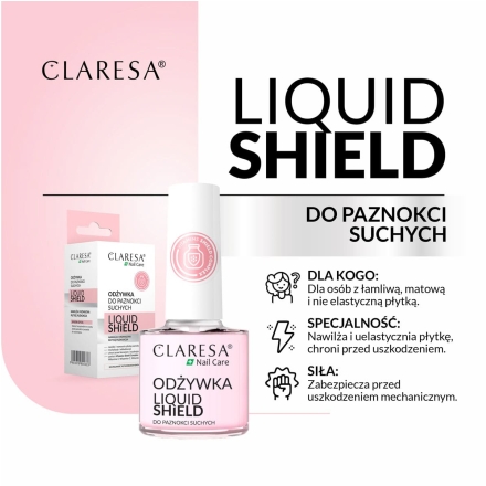 CLARESA Odżywka do paznokci Liquid Shield 5 g - 3